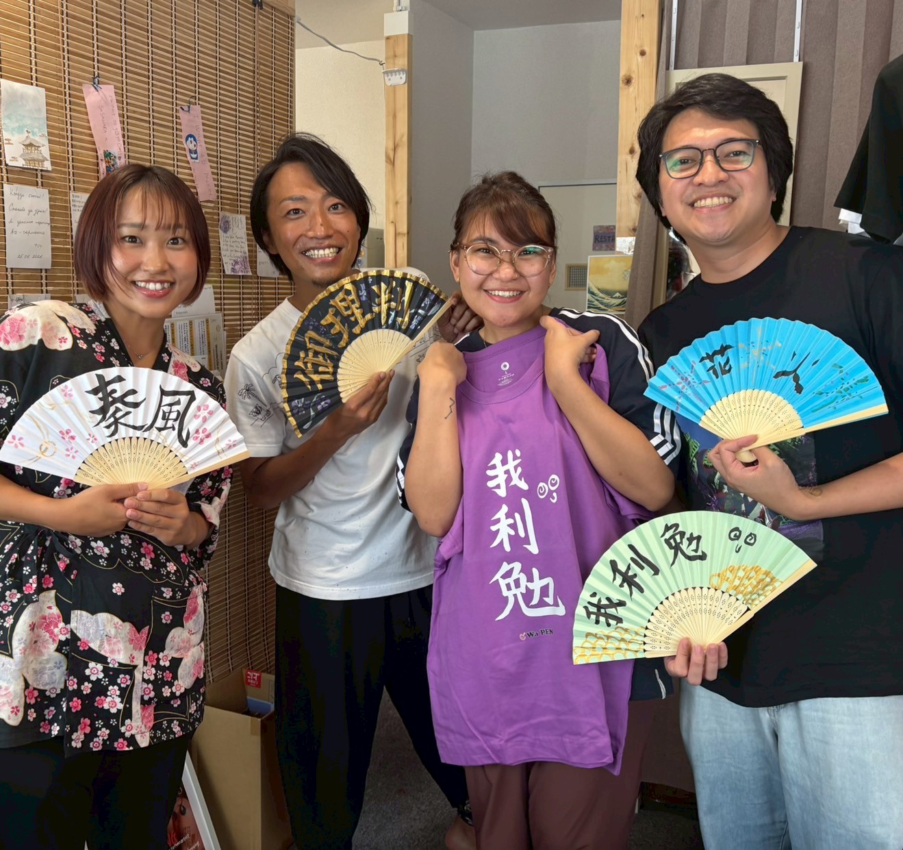 浅草で習字とTシャツ作りを楽しもう！